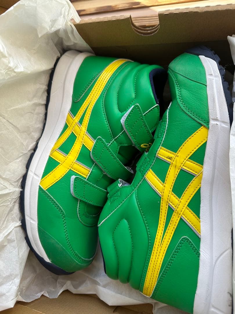 ASICS WINJOB CP302 安全靴 27.5cm 未使用 グリーン