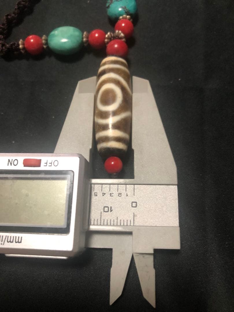 秘蔵天珠‼️西蔵老礦古代伝承蓮華金剛二眼天珠西蔵風紐ネックレス