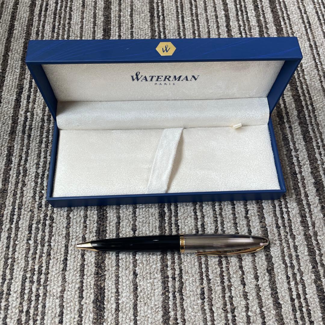 Waterman ボールペン 本体 黒/シルバー　カレンデラックス
