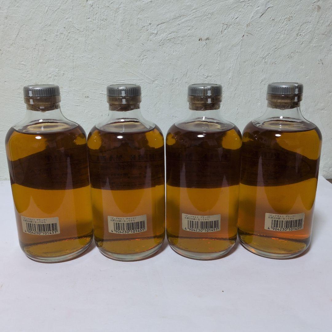 ピュアモルト　ニッカウヰスキー　ブラック 500ml×4本　未開栓　古酒