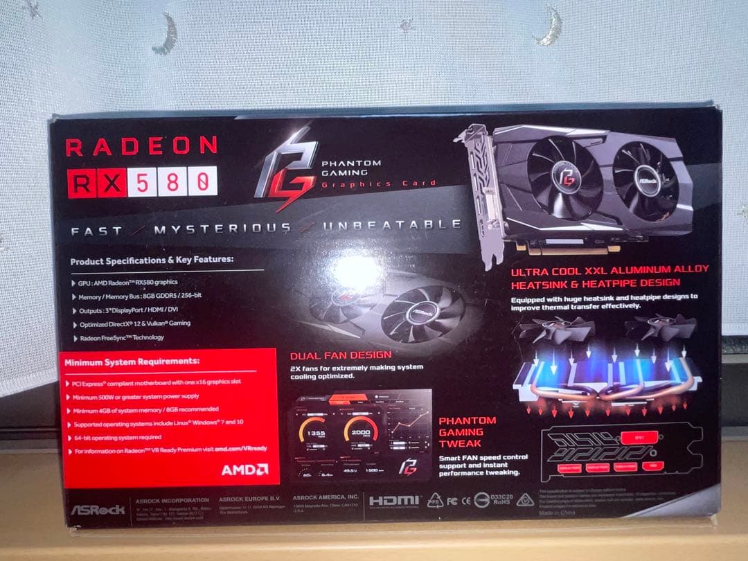 黒*助様 ASRock Radeon RX 580 8GB GDDR5