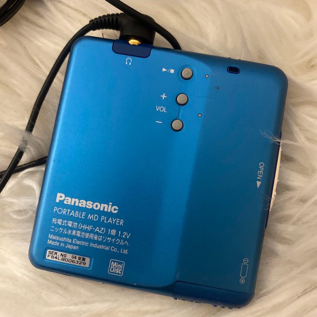 Panasonic　SJ-MJ19-A ブルー ポータブルMDプレーヤー