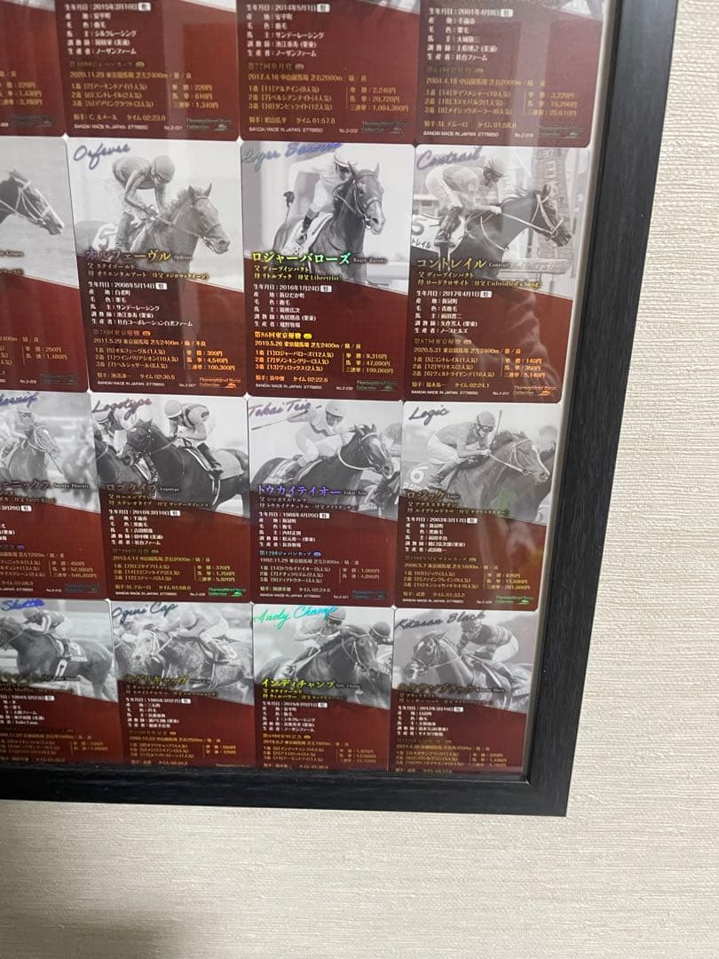サラブレッドホースコレクションカード 各種25枚アート 額縁 キタサンブラック等