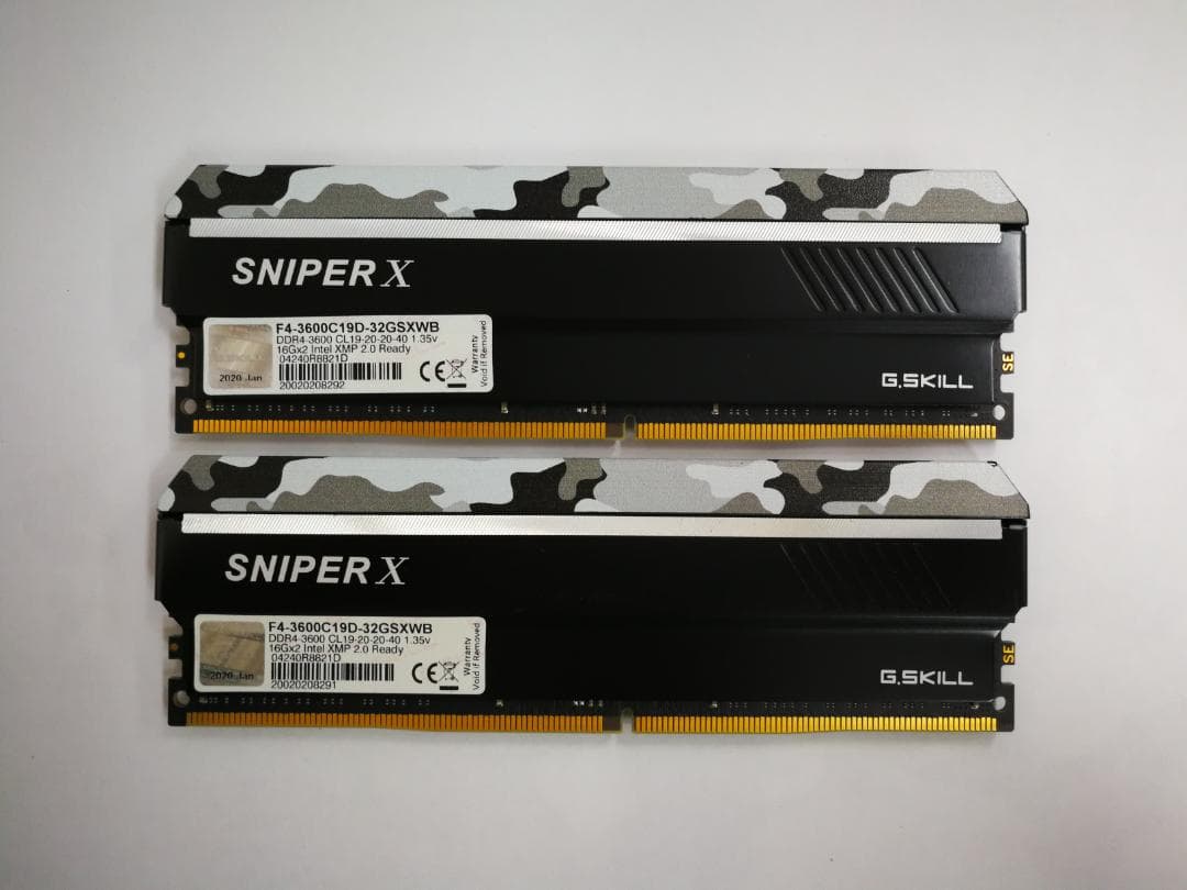G.SKILL DDR4-3600 PC4-28800 メモリ 16GB x2