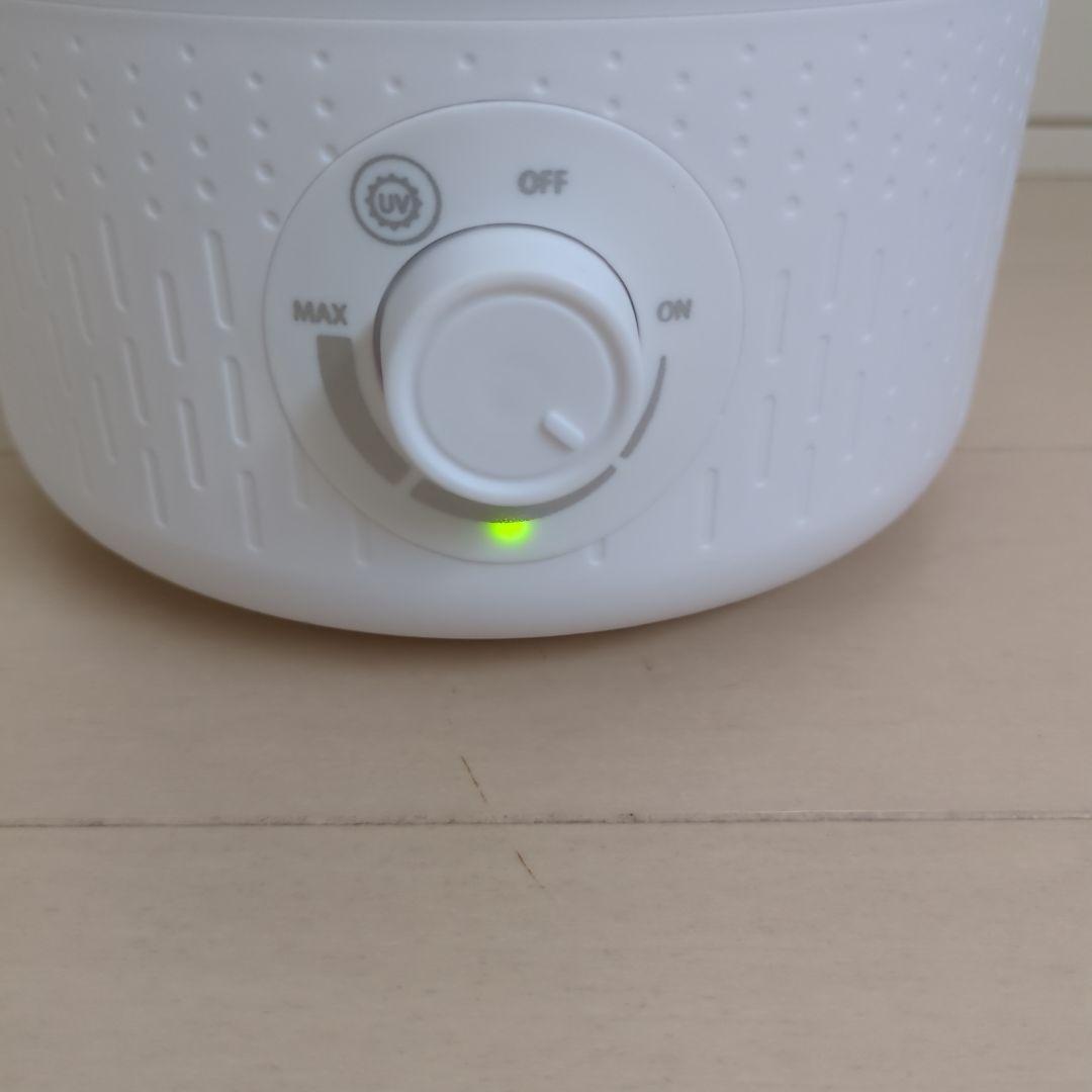 加湿器 卓上3.5L大容量 一体化デザイン 超音波加湿器 UV 除菌ホワイト