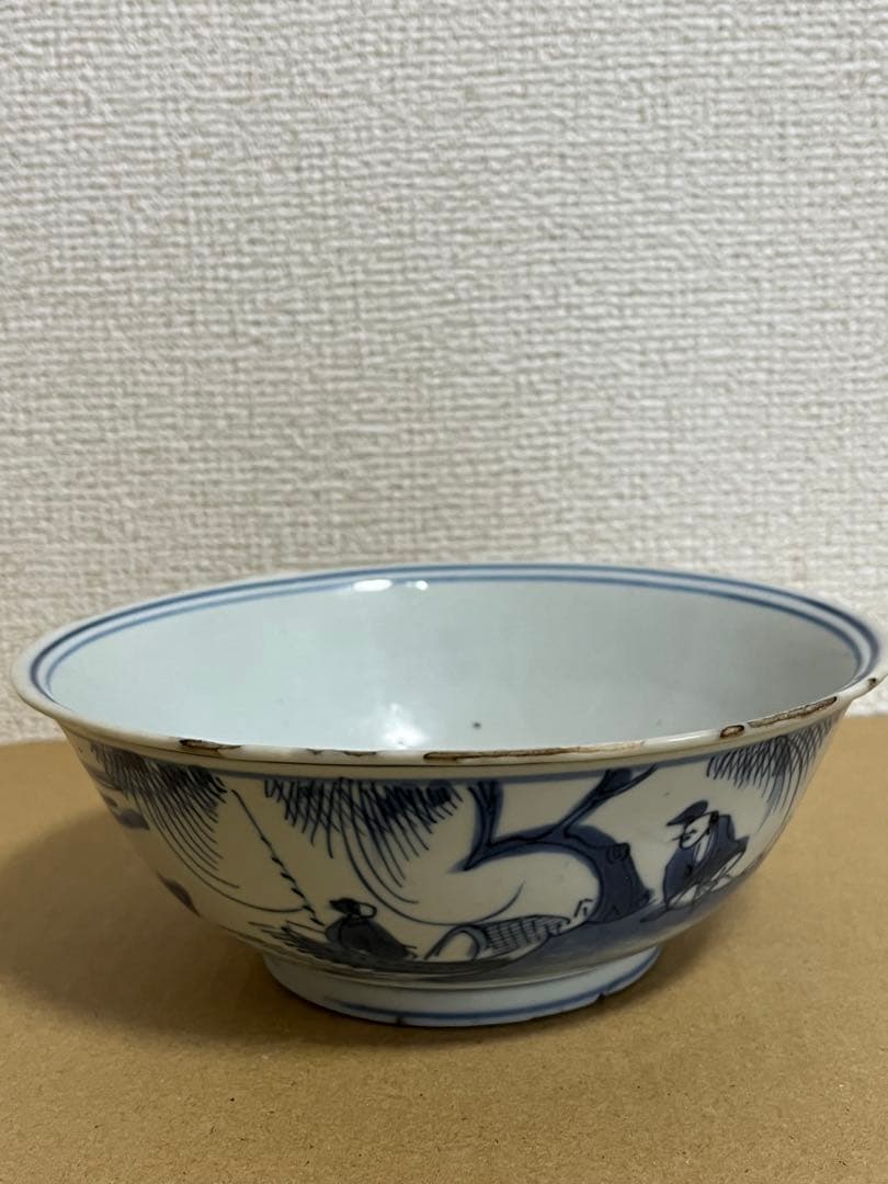 中国美術明〜清時代人物紋 茶碗 染付 碗 鉢 大明成化年製