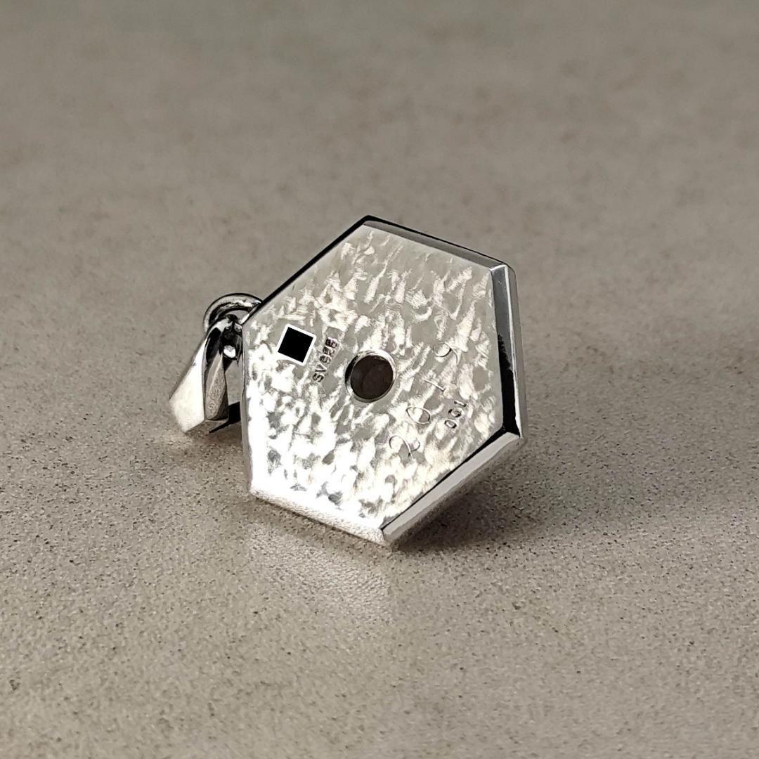 SILVER 925/グリーンアパタイト ペンダントトップ 1点物ジュエリー
