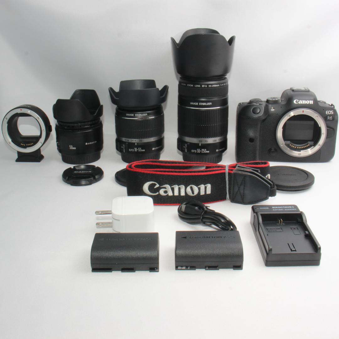 ⭐予備バッテリー付き⭐✨Canon EOS R6 トリプルレンズ✨