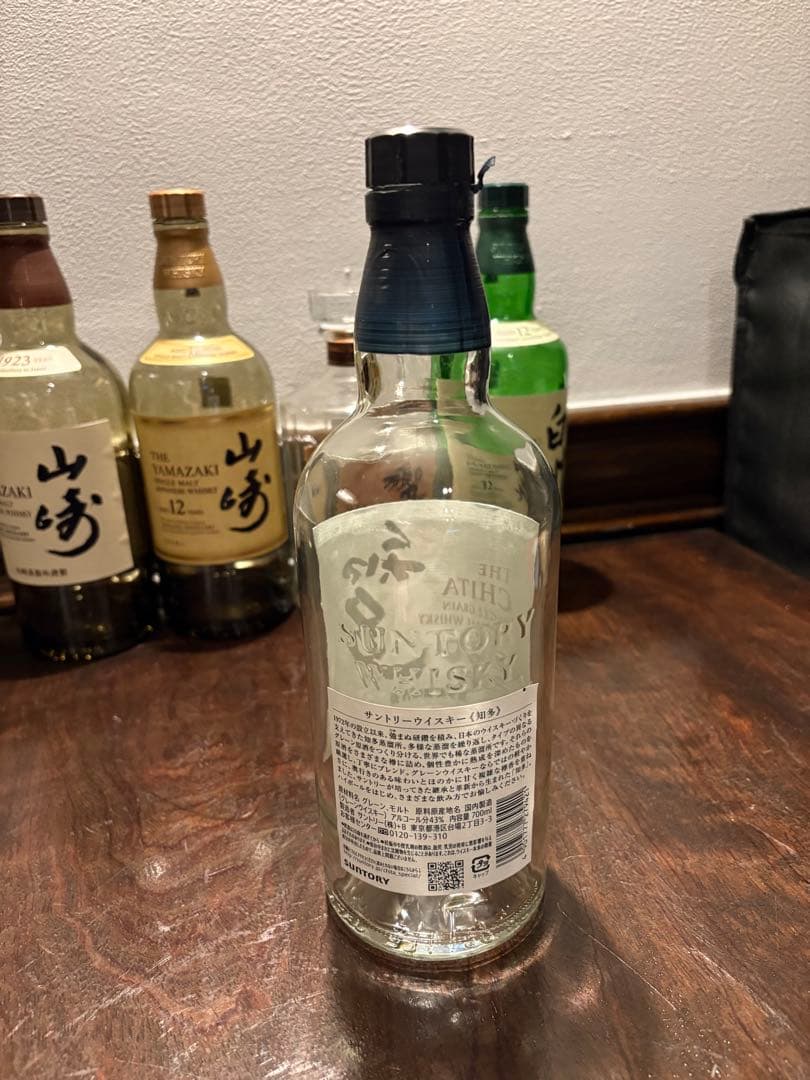 空瓶　山崎、山崎12年.響、白州12年、知多