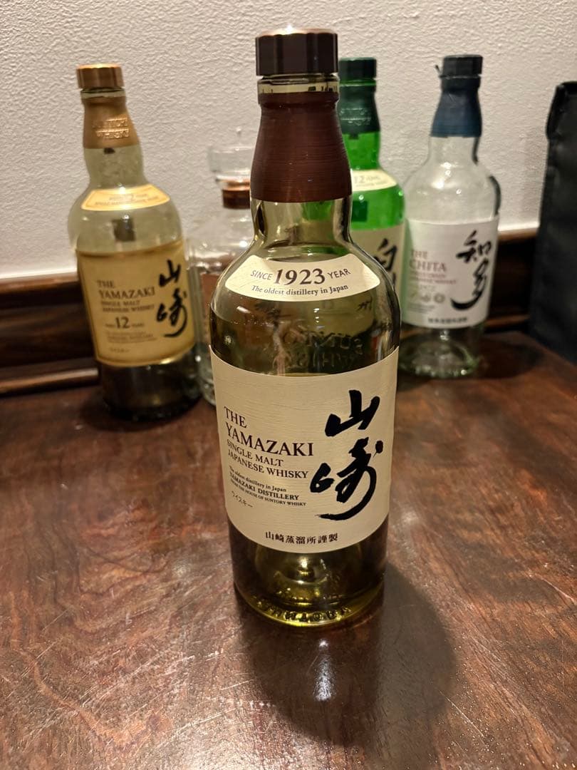 空瓶　山崎、山崎12年.響、白州12年、知多