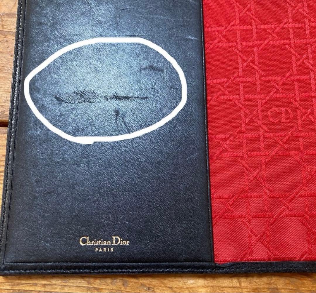 希少★Christian Dior カナージュ CDロゴ ファイルカバー