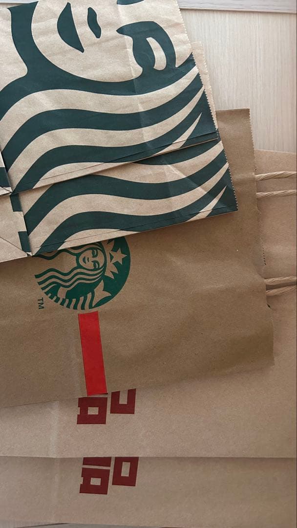 スターバックス・無印良品・COACH・タリーズ紙袋