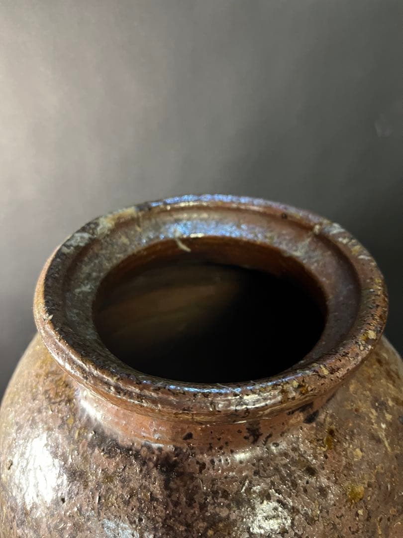 丹波燒 古丹波 古美術　胡麻　釉薬　茶道　華道