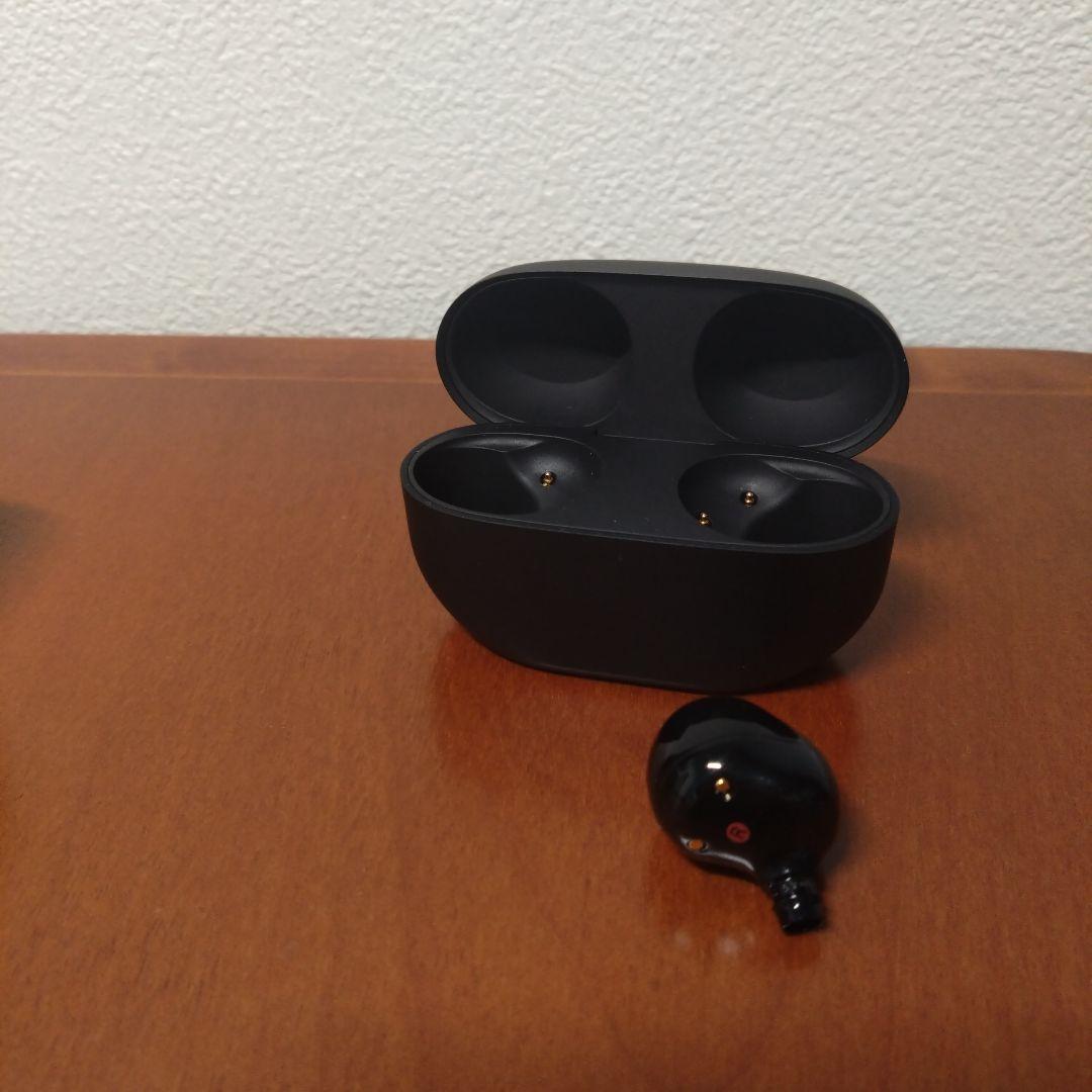 【ジャンク】SONY ワイヤレスイヤホン ブラック 充電ケース付き　右　Rのみ