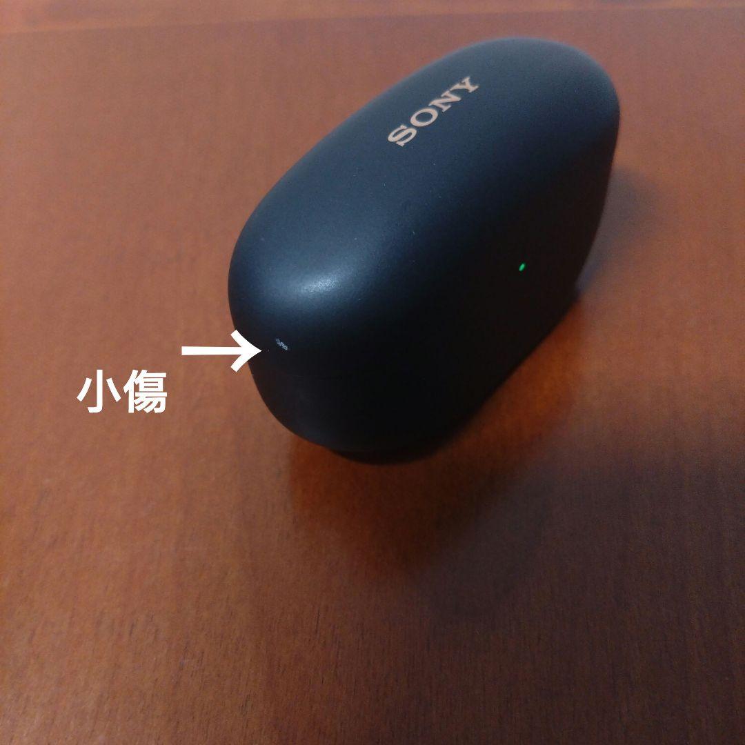 【ジャンク】SONY ワイヤレスイヤホン ブラック 充電ケース付き　右　Rのみ
