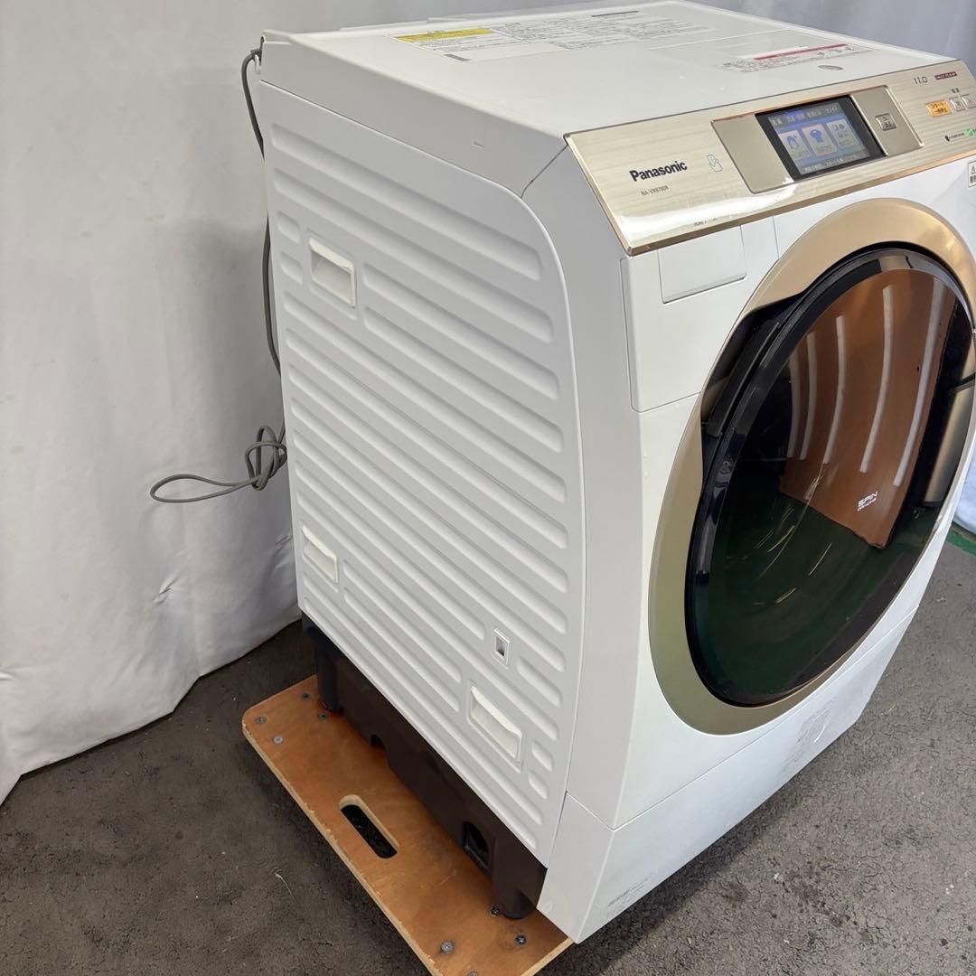172❤️ドラム式洗濯機　パナソニック　11キロ　乾燥　右開　安い　中古　設置無料