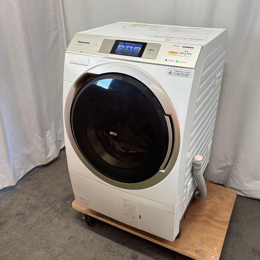 172❤️ドラム式洗濯機　パナソニック　11キロ　乾燥　右開　安い　中古　設置無料