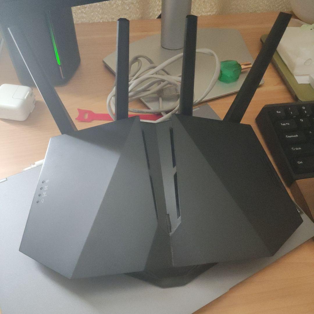 ASUS 無線LANルーター 黒 Merlin Wi-Fi6