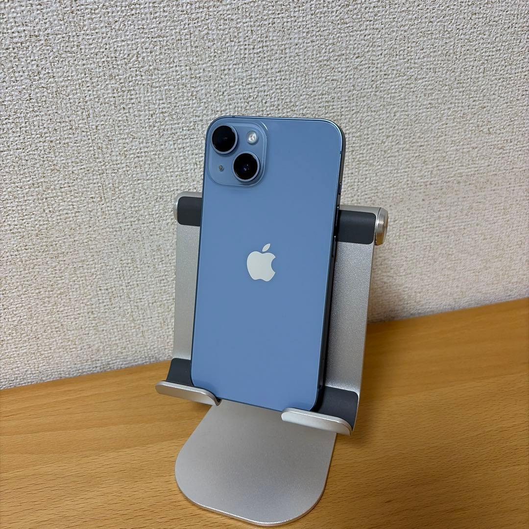 Apple iPhone14 ブルー本体 256GB 動作確認済一部ひび割れあり