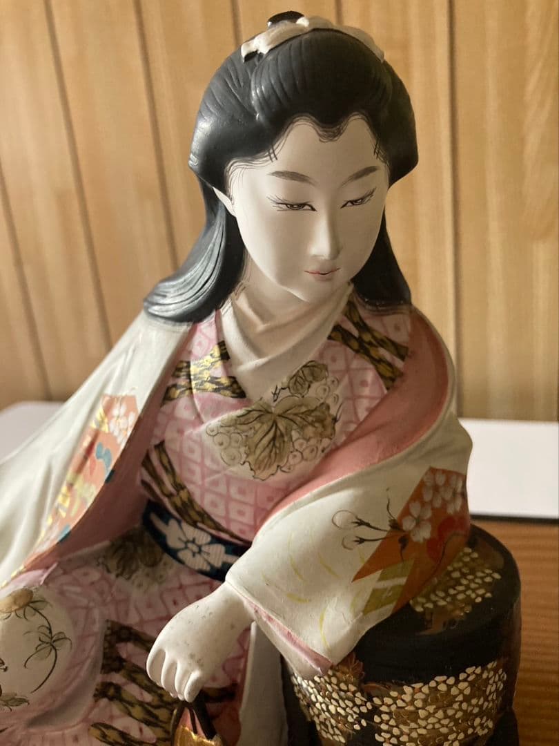 博多人形 貝遊び ガラスケース付き