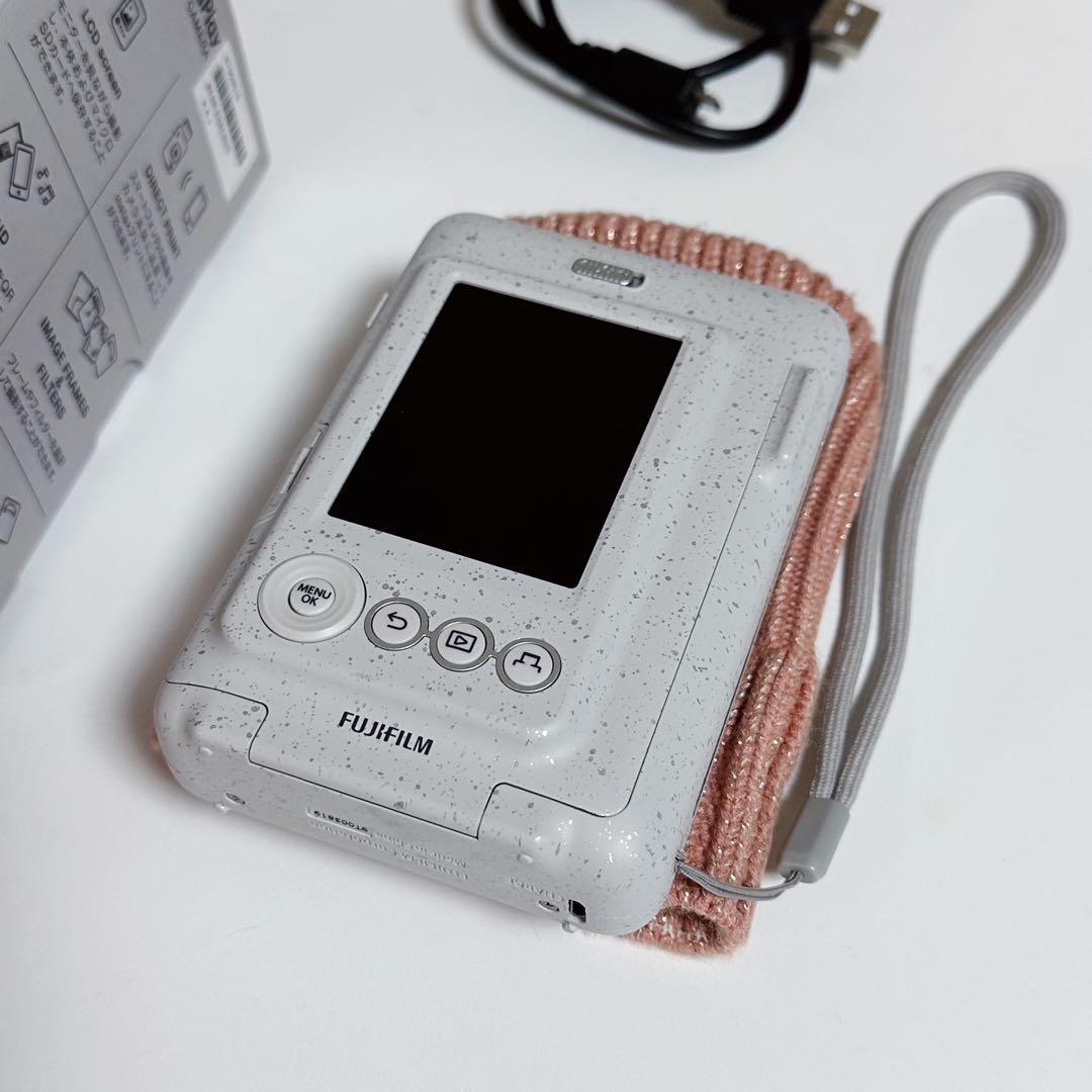 デジタルカメラ FUJI FILM INSTAX MINI LIPLAY STONE WHITE