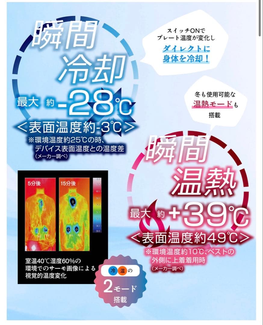 ワークマン ウィンドコア アイス×ヒーター ペルチェベストPRO2 ペルチェ