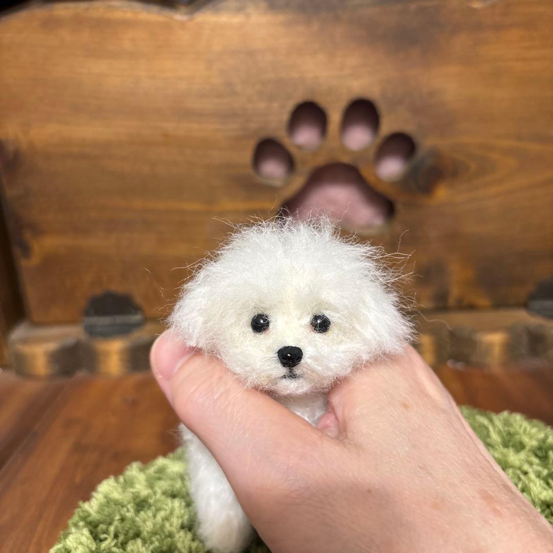 羊毛フェルト犬のぬいぐるみ