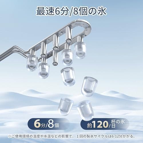 製氷機 家庭用　業界最小クラス 高速製氷機 軽量　ポータブル　アウトドア