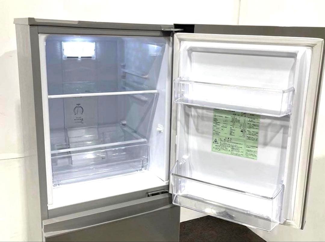 アクア AQR-13J-S 冷凍冷蔵庫 シルバー 126L /2ドア /右開き