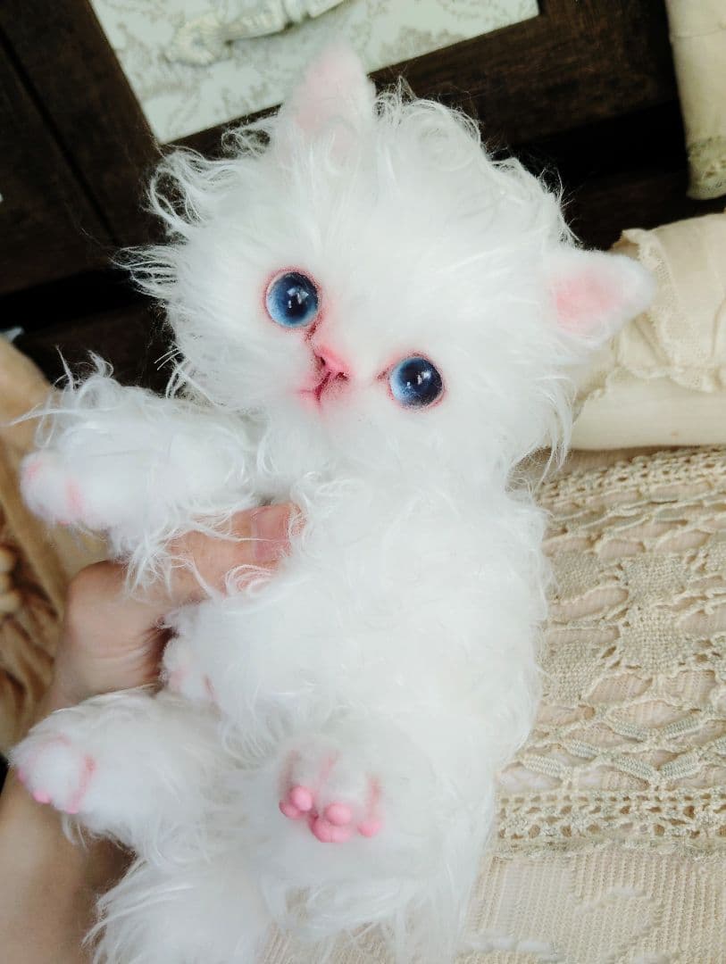 セルカーレックス子猫♡キラちゃん♡癖っ毛♡アートドール♡ぬいぐるみ♡