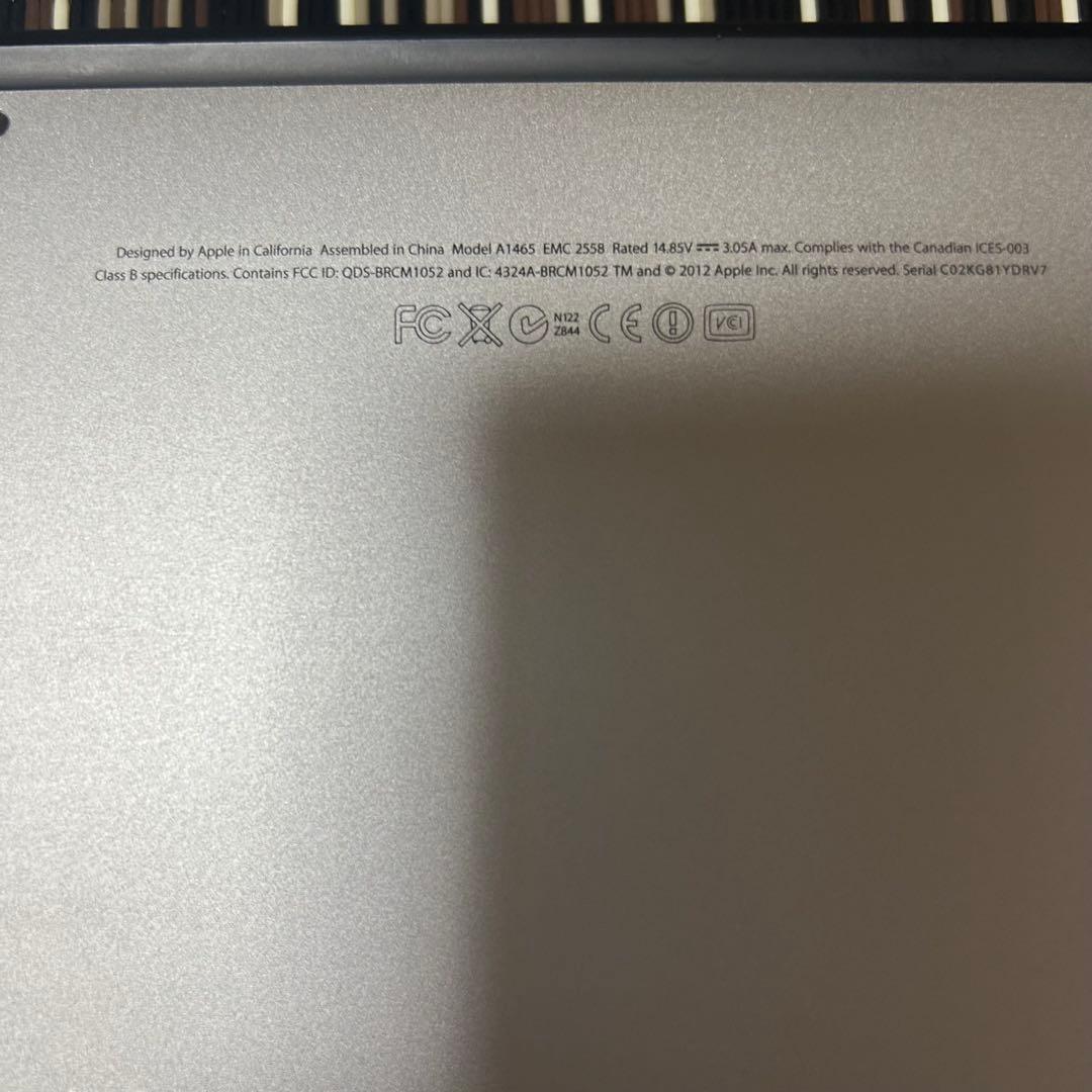MacBook本体 Apple MacBook Air 11-inch (Mid 2012)