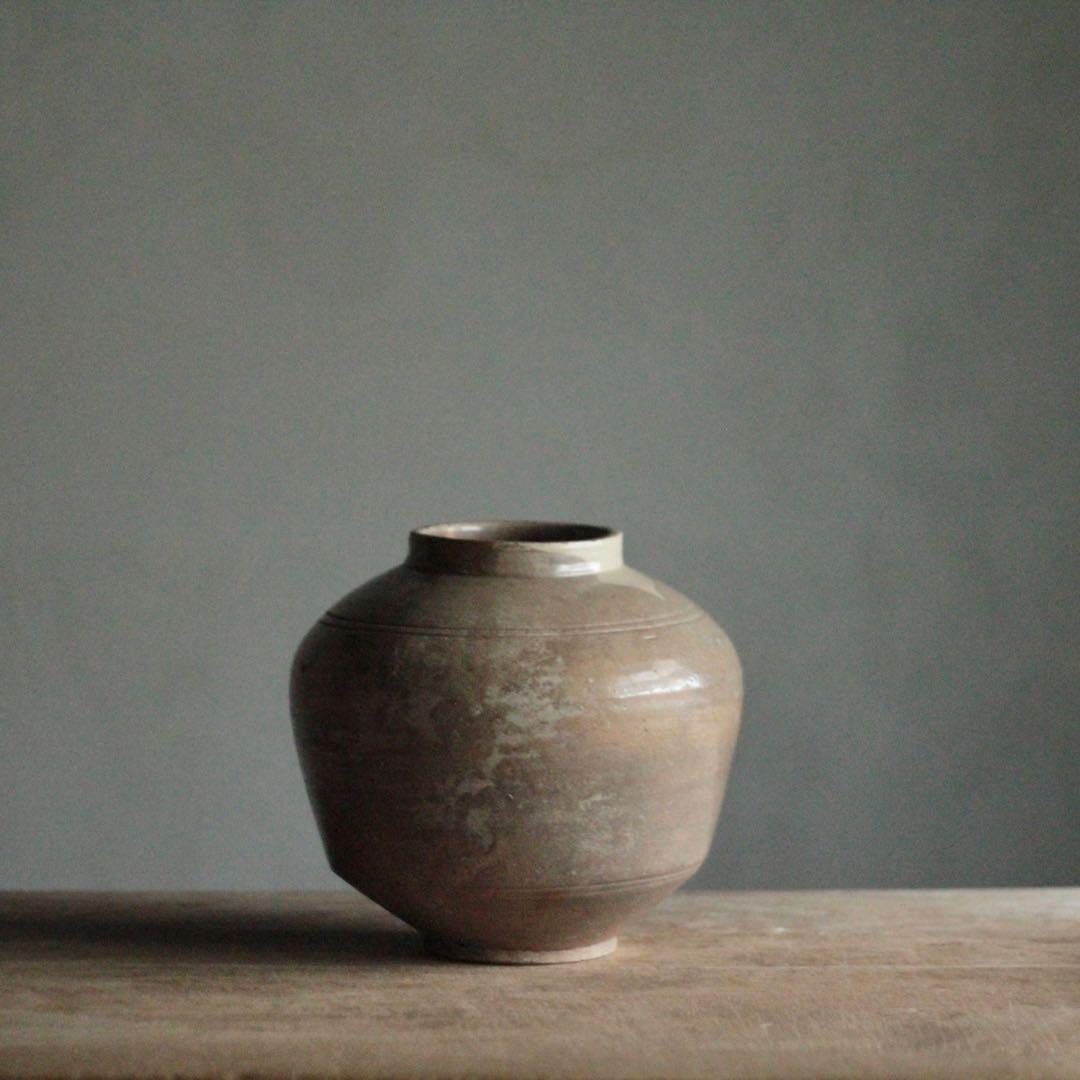 李朝 壺 花器 古道具 アンティーク 古美術 インテリア 飾り壺