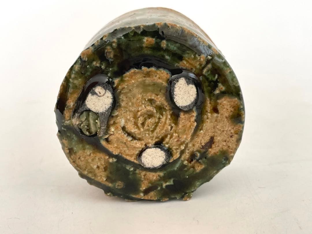 陶芸家　作家物　塚本治彦　織部　ぐい呑　酒器　酒盃　箱なし　織部焼　美濃　志野