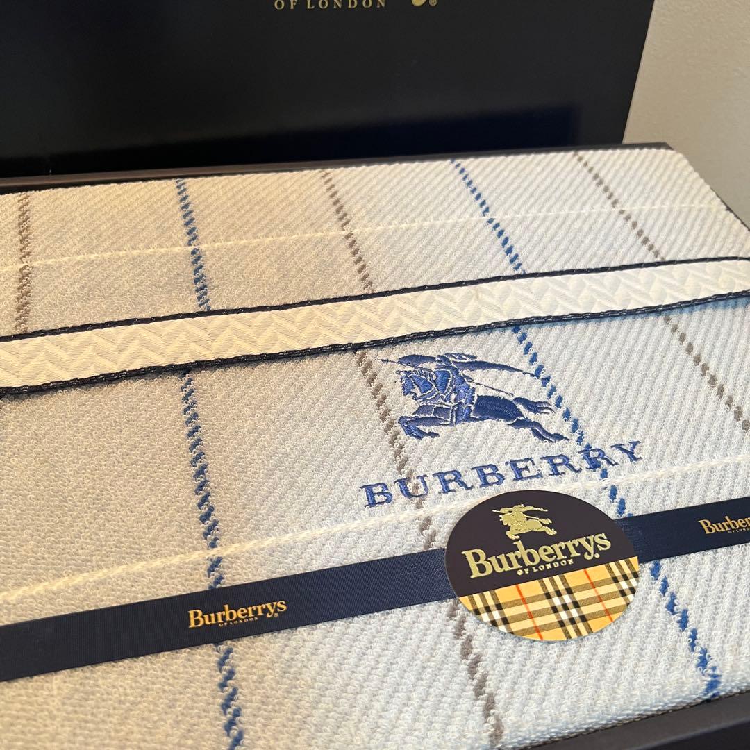 未使用 BURBERRY バーバリー 西川産業 タオルケット 140×190