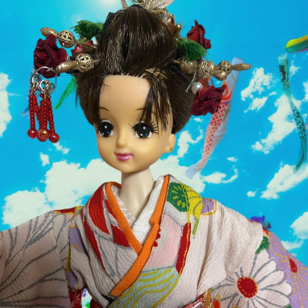 200円オフ！ジェニー人形付き花魁着物セット