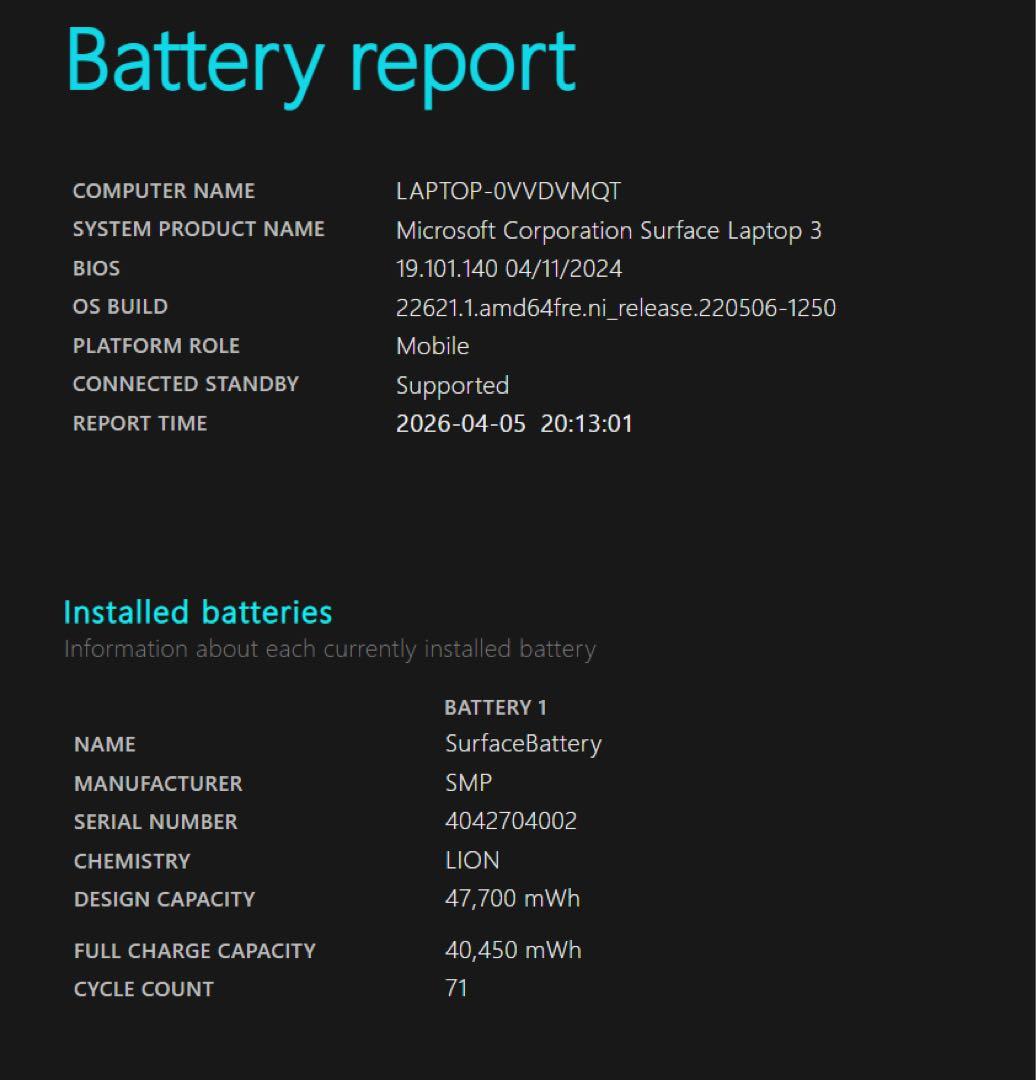Surface Laptop3 13.5 i5/8GB/128GB シルバー