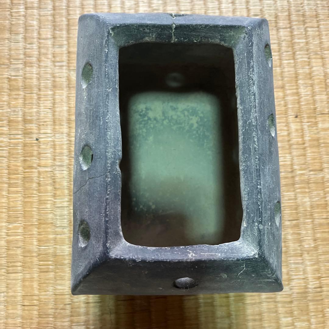木製やぐらごたつ　陶器製豆炭入れ　ジャンク品