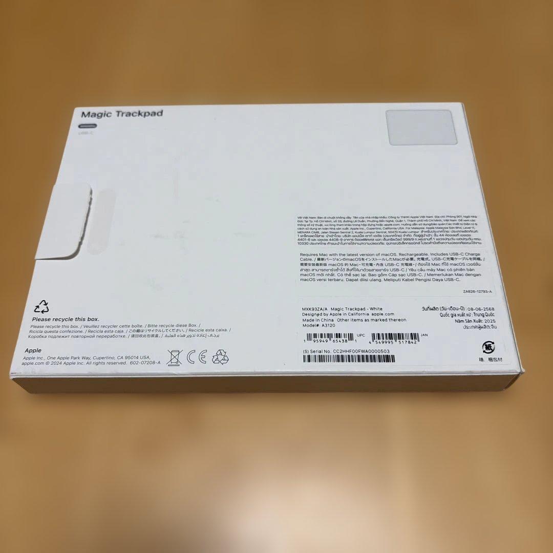 マウス・トラックボール Apple Magic TrackPad USB-C MXK93ZA/A