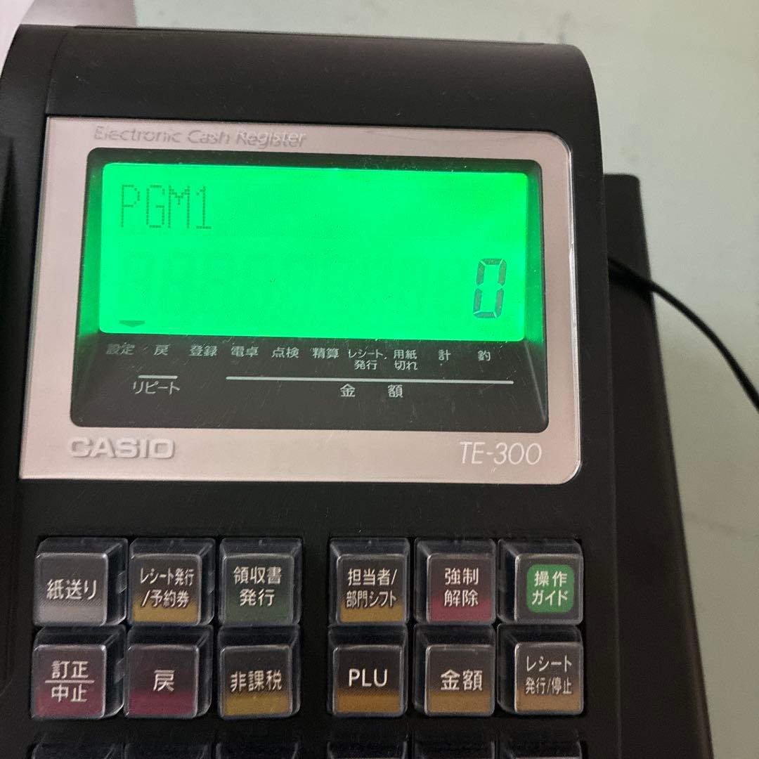 CASIO TE-300 電子レジスター ブラックgucci