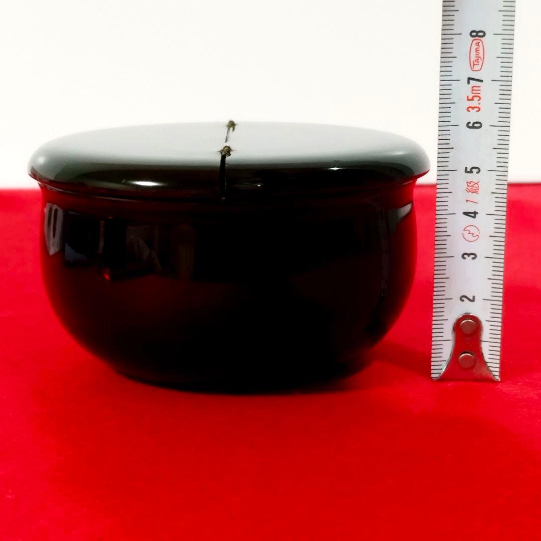 【美品】老松棗 老松茶器 溜塗 化粧箱