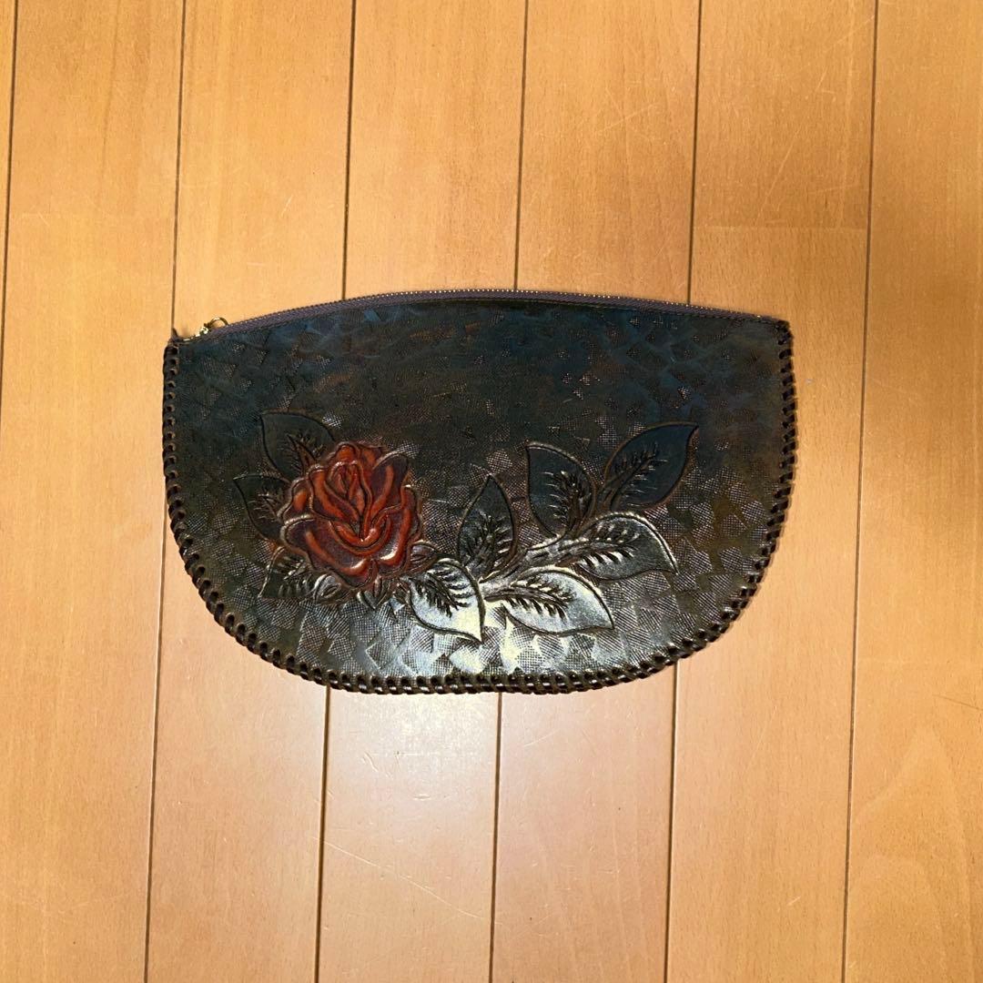 革製品 ハンドメイド ポーチ