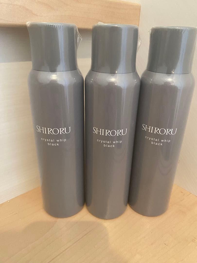 洗顔料 SHIRORU crystal whip black 120g
