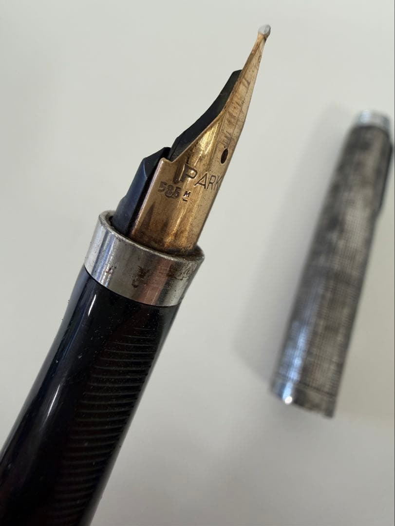 Parker 万年筆 585 k14 スターリング　シルバー