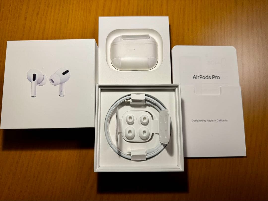 【付属品完備】AirPods Pro 第1世代　左耳ノイズあり・右耳/ケース良好