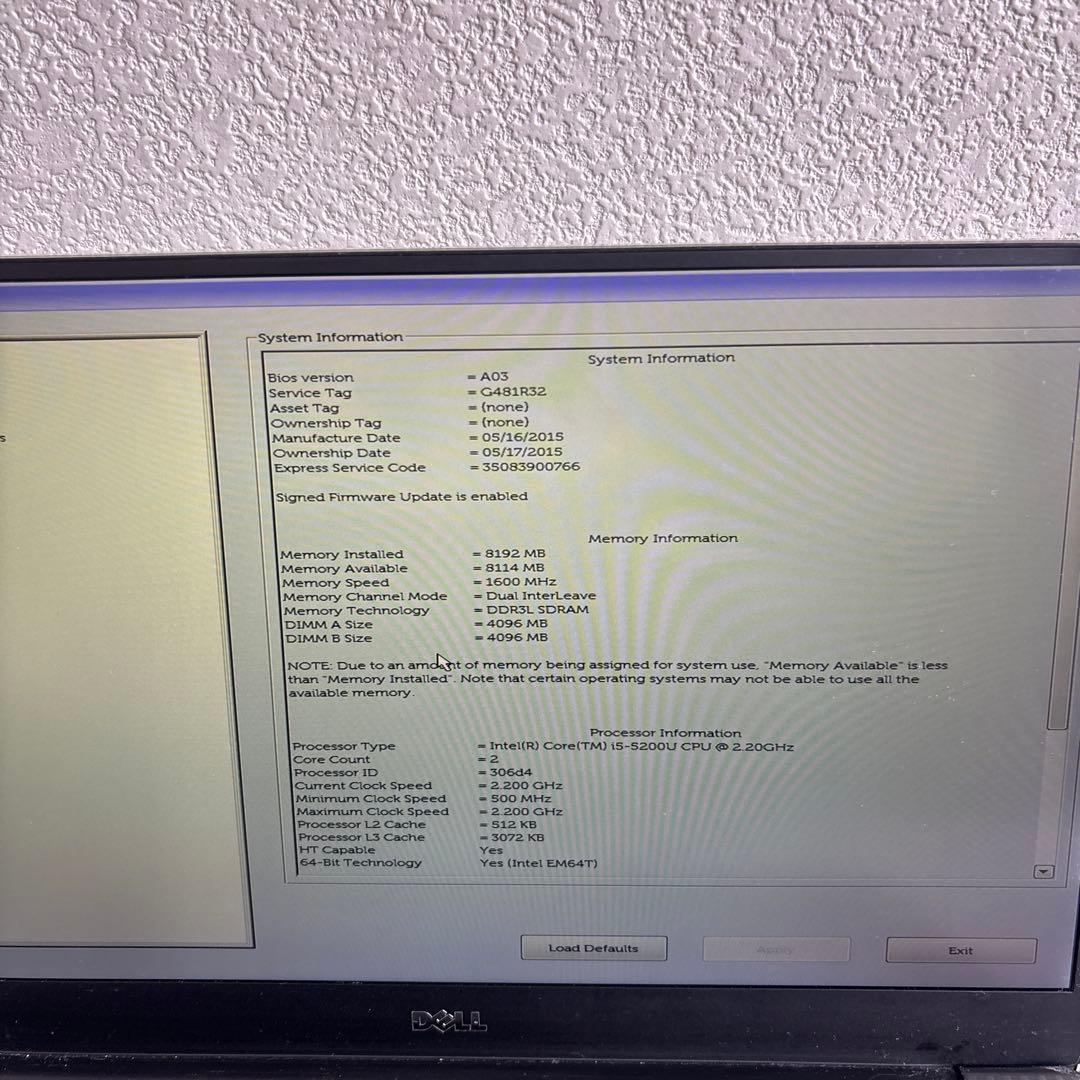 DELL XPS 13 9343 i5-5200U メモリ8GB #b7119