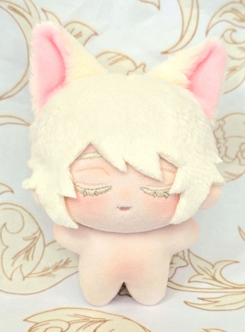 自作 無属性 ぬいぐるみ クリーム色の猫くん 10cm