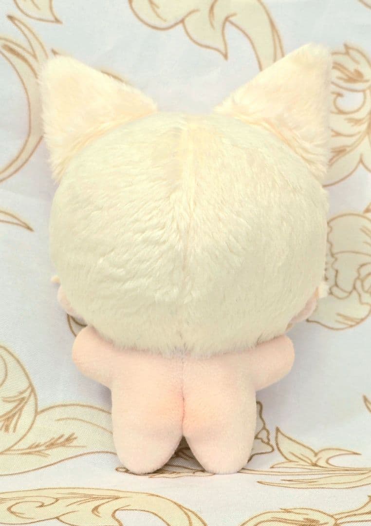 自作 無属性 ぬいぐるみ クリーム色の猫くん 10cm