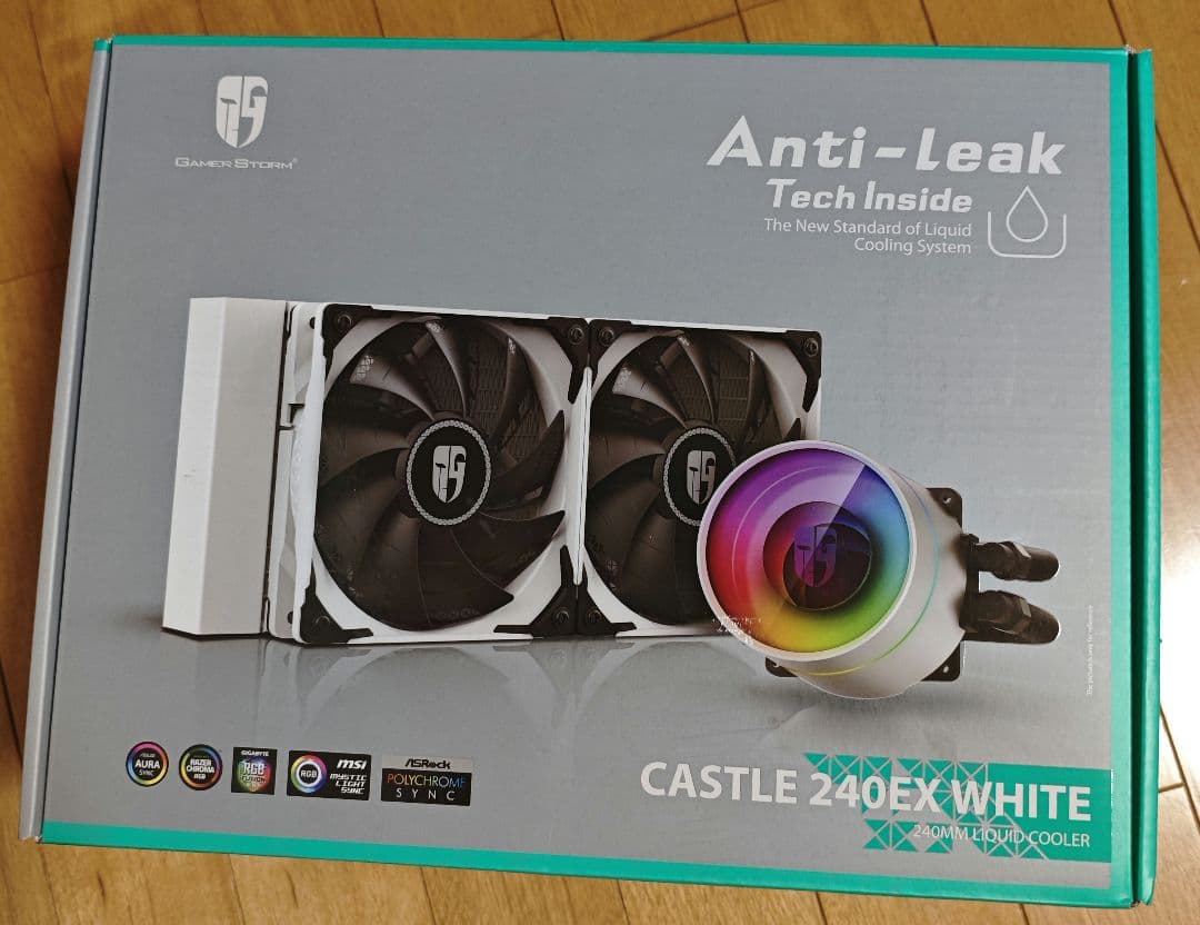 DeepCool CASTLE 240 EX WHITEとファンのセット
