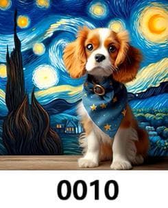 ペット似顔絵アートオーダーメイド、サプライズギフト、有名油絵シリーズ