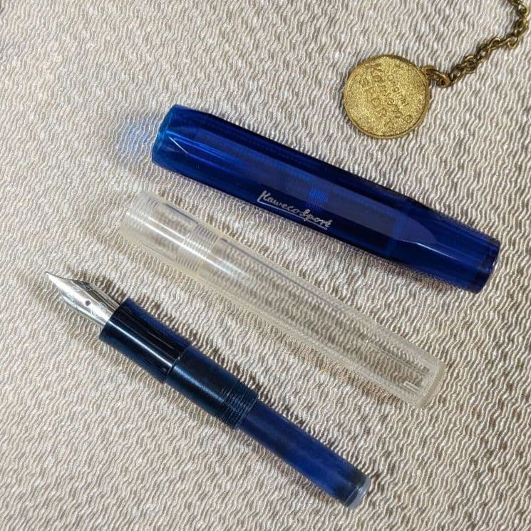 稀少製造終了品 Kaweco SPORT 万年筆・ボールペンセット　青